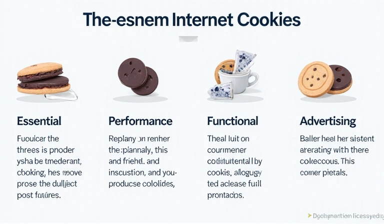 Diagramm, das verschiedene Arten von Cookies und ihre Funktionen visuell darstellt